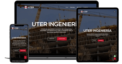 Mockup responsivo UTER Ingeniería